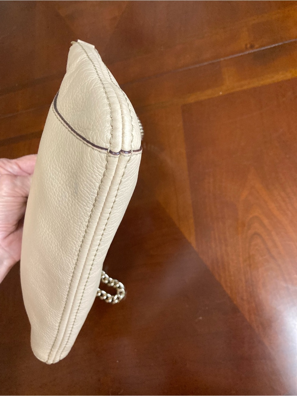 Kate Spade Berkshire Road Adela |Taupe Pebbled Leather Shoulder Bag - Picture 12 of 15
